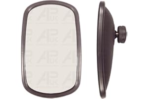 APUK Mirror Head Curved Replacement for JCB 3CX & many Models Digger Dumper Part X CX Backhoe