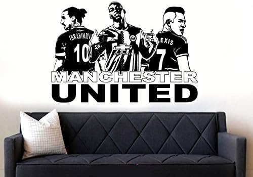 Pogba Zlatan Alexi Man U Wall Art Sticker/Decal
