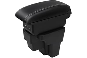 YJYWZH Accoudoirs Compatible avec KIA STONIC RIO 2015-2023 Accoudoir noir Pièces de rénovation intérieure la boîte de rangement centrale