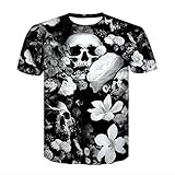 Kurzarm, Rundhalsausschnitt, 3D-Tiermuster, Regular Fit T-Shirt. Aufmachung des lustigen stilvollen Grafikdesigns ganz über Druck. Großartig für alle Arten des täglichen Lebens oder einfach zum Entspannen und so weiter.