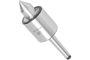 SPACNANA MT1 Heavy Duty Live Tailstock Center, High Accuracy Triple Bearing Live Center Revolving Center for Metal Lathe Turning