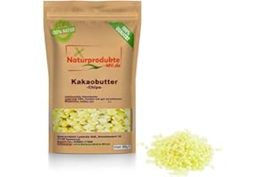BALTICNATURA Kakaobutter Chips 500 g Lebensmittelqualität 500g Kakao Butter Chunks Nibs Theobroma cacao kaltgepresst