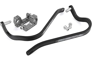 ZETA RACING ZETA Armor Hand Guard Bended U-Clamp Black ZE72-0151