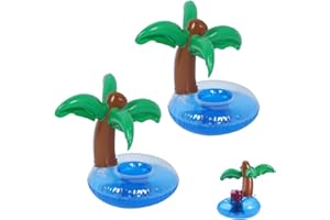 SGERUFZ Lot de 2 porte-bouteilles gonflables, porte-gobelets, pour piscine, fête de plage, pour enfants, famille, piscine