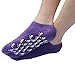 AYAOQIANG Moisturizing Gel Spa Socks for Moisturize Soften Repair Cracked Skin-2Pair (Green + Purple)