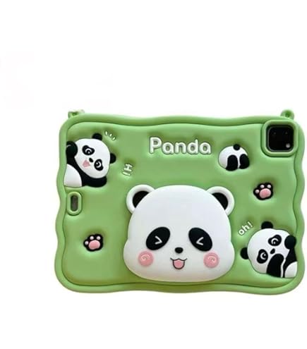 TSQQST For IPad (A16) 11th/10th Generation Case For Kids Girls Light Pink Preppy Hangs In Car With Strap, Full Body Protection With Screen Protector, Cute Aesthetic Girly 3D Dog Design