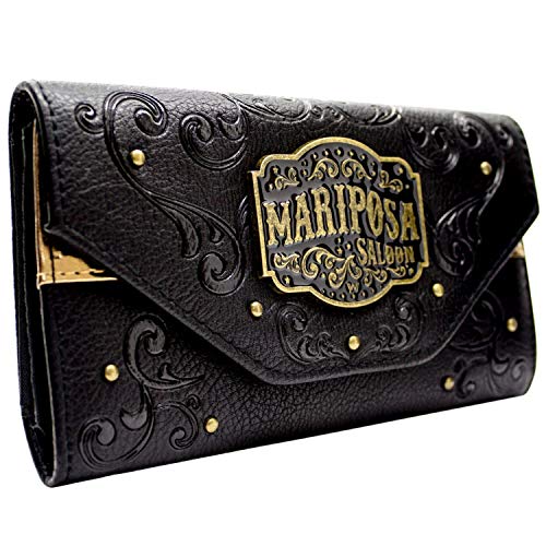 Westworld Welcome to Mariposa Saloon Sign Purse Clutch Coin Pocket & Card Holder, Black