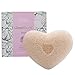 GreenTouch All Natural Konjac Facial Sponge with Rose Essence | Remove the Oil & Exfoliation | Heart-shape Deep cleaning | Plant Fiber 100% Biodegradable | Pink