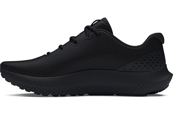Under Armour UA Charged Surge 4 Chaussures de sport pour hommes, baskets légères et respirantes, couleur noir/gris anthracite/blanc