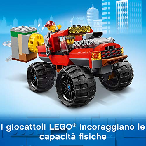 LEGO-City-Police-Rapina-sul-Monster-Truck-Set-di-Costruzioni-Ricco-di-Dettagli-con-5-Minifigure-tra-cui-Tom-Bennett-e-Big-Betty-per-Bambini-5-Anni-60245