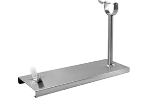 Fackelmann Jamonero Acero Inoxidable, Acero Inoxidable 49x34x16 cm, Base Antideslizante con Goma, Diseño Profesional y Minimalista, Alta Durabilidad, Apto para Uso Intensivo
