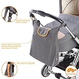 DIAGO 30052.75276 Deluxe Kinderwagentasche grau/orange - 2