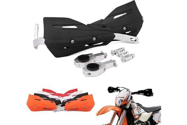 Protege Main Moto Cross,Aluminium Protege Main Universel pour Guidon Moto 22mm / 28 mm Moto Pit Bike Dirt Bike MX Racing ATV Quad Surron Husqvarna 701-Noir