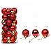 Produktbild SMILINGGIRL Weihnachtsschmuck, Christbaumschmuck 3Cm24 / Barrel-Set -IPL Plattierung Weihnachtskugel,Red