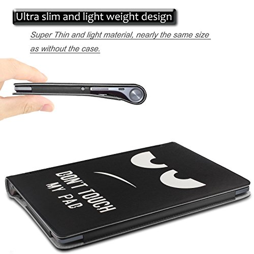 Lenovo Yoga Tab 3 Plus/ Lenovo Yoga Tablet 3 10 Pro Hülle Case, Infiland Slim Fit Folio PU-lederne dünne Kunstleder Schutzhülle Cover Tasche für Lenovo Yoga Tab 3 Plus 25,65cm (10,1 Zoll IPS) Convertible Media Tablet/Lenovo YOGA Tablet 3 10 Pro 25,6 cm (10,1 Zoll QHD IPS) Tablet (Not für Lenovo Yoga Tab 3 10) (Große Augen) - 6