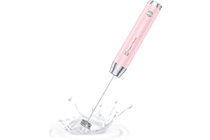 Maestri House Akumulatorowy spieniacz do mleka, ręczny elektryczny ekspres do pianki, wodoodporny, odłączany, ze stali nierdzewnej, mikser do napojów, spieniacz do latte, cappuccino, bez podstawki