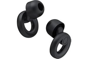Jayine Ear Plugs for Sleep, Hearing Protection Ear Plugs Noise Cancelling 30dB, Reusable Soft Silicone Earplugs for Sleep, Focus, Travel or Concerts, Ear Tips in XS/S/M/L - Black