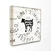 Produktbild Stupell Industries Ziegenmilch und Käse CO Vintage Schild Gespannte Leinwand Art Wand,