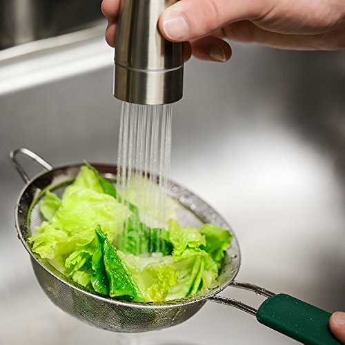 Feinmaschige Küchensiebe aus Edelstahl – Siebe mit Griffen – Ein Satz von 3 Größen mit einer lebenslangen Garantie – Abseihen von Bouillon, Suppen, Joghurt – Waschen von Quinoa, Reis, Gemüse, Nudeln – Sieben von Mehl, Aufbrühen von Tee - 2