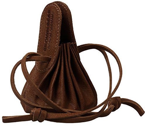 Preisvergleich Produktbild Brown Bear Münzbörse Leder braun Geldbeutel historisch 153 br