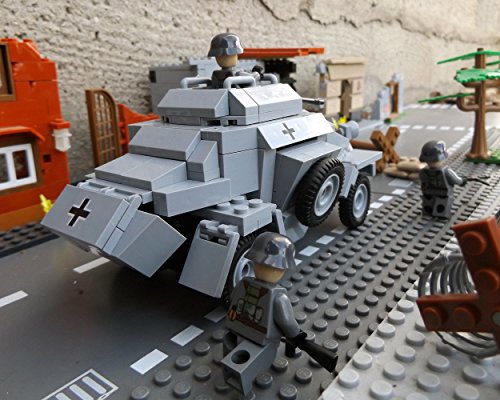 Cobi 2366 Sonderedition – Panzerspähwagen Sd.Kfz. 222 inkl. custom Wehrmacht Soldat aus original Lego© Teilen - 6