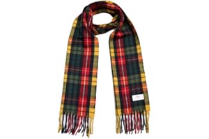 TG Thistle Gem Traditional Tartan Clan Scarves – Multicolor, super-soft Scottish Clan Tartan Scarf - Perfect for both Men and Women