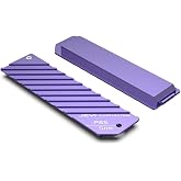 JEYI M.2 SSD Soğutucu for PS5 Slim ve PS5 Pro, Al&uuml;minyum Alaşım, Toz Korumalı, Tek ve &Ccedil;ift Taraflı Destek, Mor