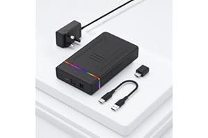 ezekers 4TB External Hard Drive HDD USB C & USB 3.0 for PC, Mac, PS4, PS5 (Storage only), Samsung and iPhone 15/16 series, TV, Xbox, and Wii U - Dual Connector - Ultra Fast (4, TB)