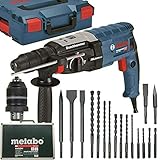 pneumatischer bohrhammer+testsieger  BOSCH Bohrhammer GBH 2-28 F L-Boxx + 17 teiliges Bohrer/Meissel-Set
