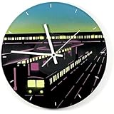 Uhr Wanduhr Berliner S-Bahnhof Vinyluhr Schallplattenuhr