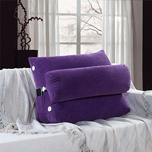 Triangle cushion pillow the sofa tatami pillow Big pillows on the bed soft pillow pregnant women head back-I 60x50cm(24x20inch)VersionB