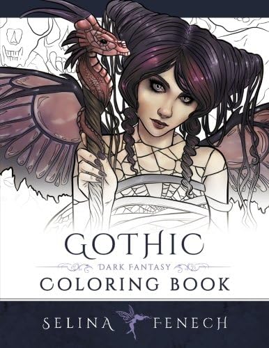 Gothic - Dark Fantasy Coloring Book: Volume 6 (Fantasy Coloring by Selina)