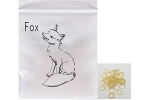 Angzhili 2 Packs Dental Elastic Rubber Bands Orthodontic Elastics Braces Teeth Gap (Fox 1/4")