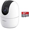 Dahua Imou 2MP 360° 1080P WiFi Home Security Camera with 64GB Hikvision Memory Card (for 15 Days Recording) - White