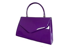 LeahWard Women's Patent Clutch Top Handle Bag Wedding Evening Purse Gift K88