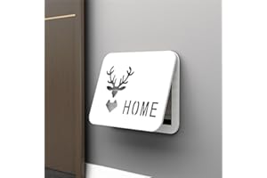 TODIKAPER Copertura Decorativa per Scatola dei Fusibili da Parete, per Contatori Elettrici, Design a Ribalta, Pannelli in Legno PP, 34 x 24 cm, bianco (E)