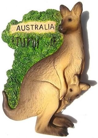 Kangaroo Australia Animal Wallaby 3D Resin TOY Fridge Magnet Free Ship