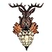Produktbild TQ Hirsch Köpfe Buckhorn Vintage-Stil Harz Wand Lampe Für Den Gang Korridor Creative Wall Light Wohnzimmer Restaurant Schlafzimmer Café