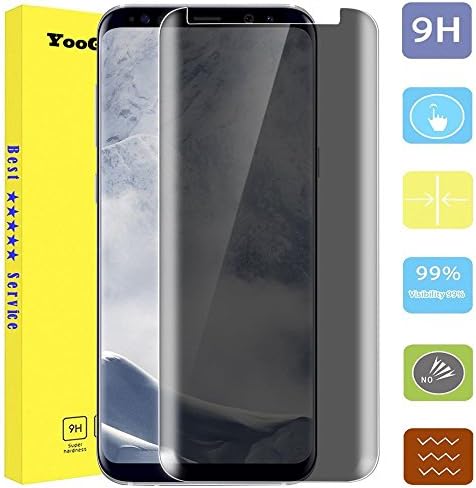 < Galaxy S9 Plus > Privacy Glass Screen Protector, YooGoal 9H Premium Edge-to-Edge Full Coverage 3D Curved Anti Spy Tempered Glass Case Friendly Screen Protection for Samsung Galaxy S9 Plus - Info Safety