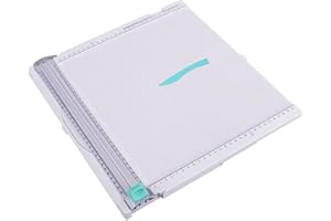 Elqubkan Tabla de PuntuacióN para Cortadora de Papel: Cortador de Papel Artesanal de 12 X 12 Pulgadas, Plegable y Anotador para Portada de Libro, Caja de Regalo, FotografíA, Etc.
