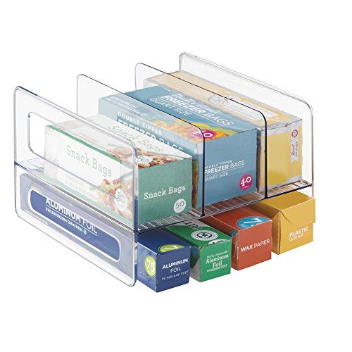 mDesign Küchen Organizer, durchsichtig – die wandelbare Sortierbox