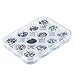 eBoot 12 Colors Nail Art Decorations Nail Stone Rhinestones with 12 Pack Small Container Pots, 6000 Pieces
