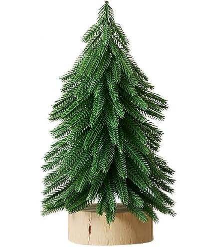 3Pz Mini Albero di Natale Innevato Albero di Natale da Tavolo Piccolo
