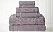 Produktbild amrapur Overseas 6 Medaillon Jacquard/solid Ultra Soft 500 gsm 100% gekämmte Baumwolle Handtuch Set [Gray Violet]