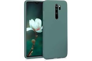 kwmobile Etui kompatybilne z Xiaomi Redmi Note 8 Pro - Miękki silikonowy pokrowiec na telefon - Niebieski Zielony
