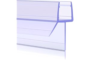 Sarmeley Shower Screen Seal Strip, 4Pcs Shower Door Seal Strip for 4-7mm Curved Or Straight Glass Up to 16mm Gap, Perfect Shower Seal Strip - 4x300mm