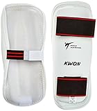 blanco KWON Schienbeinschutz WTF Evolution - Protecciones de antebrazo para boxeo, color blanco, talla L