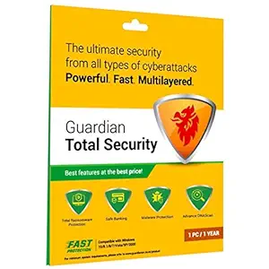 Guardian Total Security with Anti-Ransomware- 1PC/1Year (Email Delivery in 2 hours- No CD)