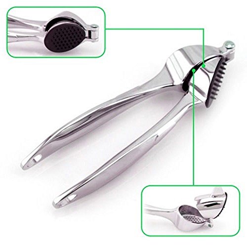 Hochwertige Knoblauch-Presse 18,5 cm Knoblauchpresse STAR-LINE® Super Praktischer Küchenhelfer – Langer Verwendungsdauer – Leicht zu Reinigen Knoblauchschneider Ingwerpresse - 2