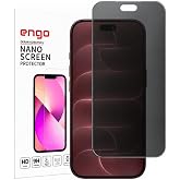 Engo Apple iPhone 18 Pro Max İle Uyumlu Hayalet Ekran Koruyucu Yandan G&ouml;r&uuml;nmeyen Anti-Spy Gizlilik Koruması, 9h Kırılmaz Nano